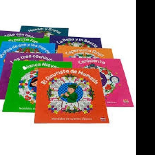 LIBRO PCOLOREAR MANDALAS DE CUENTOS CLASICOS 10T 6519 C.80